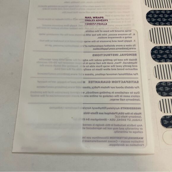 Jamberry Free Spirit Full Sheet Nail Wraps 88W3 - Picture 8 of 11